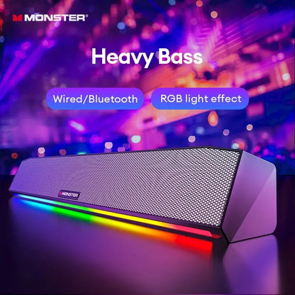 Avelena | Monster G01 Lautsprecher Computer Kabelgebunden Spielen Drahtlos Musik Lautsprecher