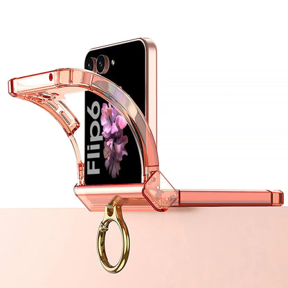 Avelena | Transparent Ring Case für Galaxy Z Flip 6