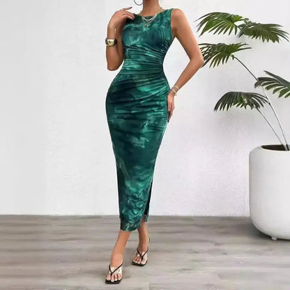 Avelena | Elegantes Slim-Fit Ärmelloses Kleid für Frauen