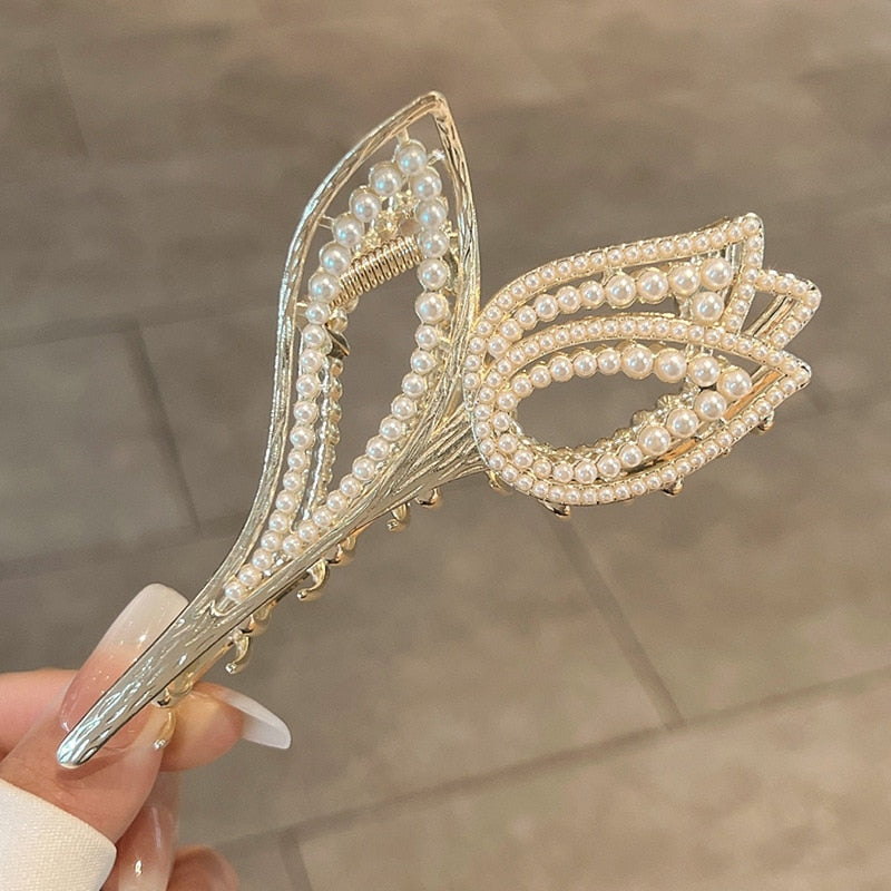 Avelena | Korea Perle Strass Haarnadel