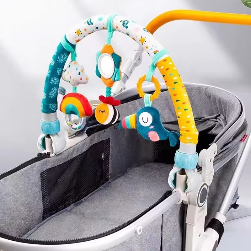 Avelena | Sensorisches hängendes Kinderwagen-Spielzeug für die Entwicklung und Unterhaltung von Neugeborenen