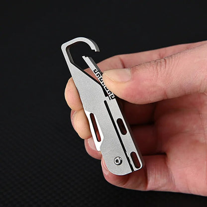 Avelena | Kompakt und leistungsstark: Mgs Titanlegierung Mini-Faltmesser mit hochfestem D2-Klinge – Ein Schlüsselanhänger Taschenmesser für Outdoor EDC und Selbstverteidigung