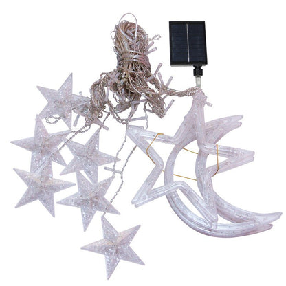 Avelena | Solar Moon Star Lampe LED Lichterkette Dekoration