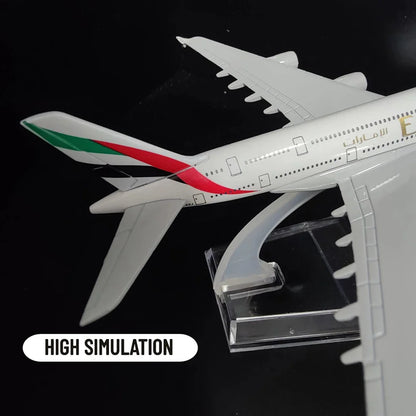 Avelena | Metallflugzeugmodell Emirates Airlines A380 B777 Flug Diecast Modellspielzeuge für Jungen
