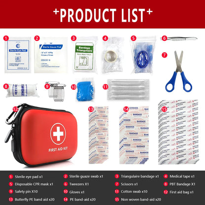 Avelena | 91-Teiliges Erste Hilfe Kit Safekit Pro