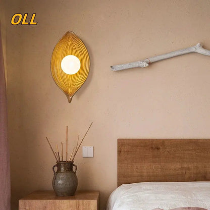 Avelena | Wandlampe LED Blattgold Elegant