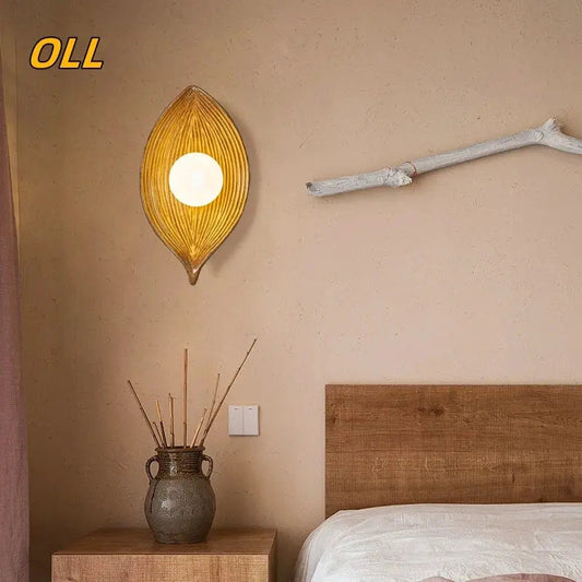 Avelena | Wandlampe LED Blattgold Elegant