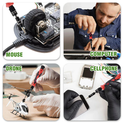 Avelena | 115-in-1 Präzisions-Schraubendreher-Set mit magnetischen Reparaturwerkzeugen – ProFix