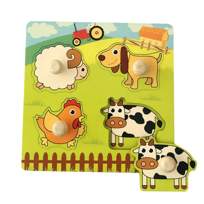 Avelena | Montessori Baum Puzzle Griffe Brett Spielsachen