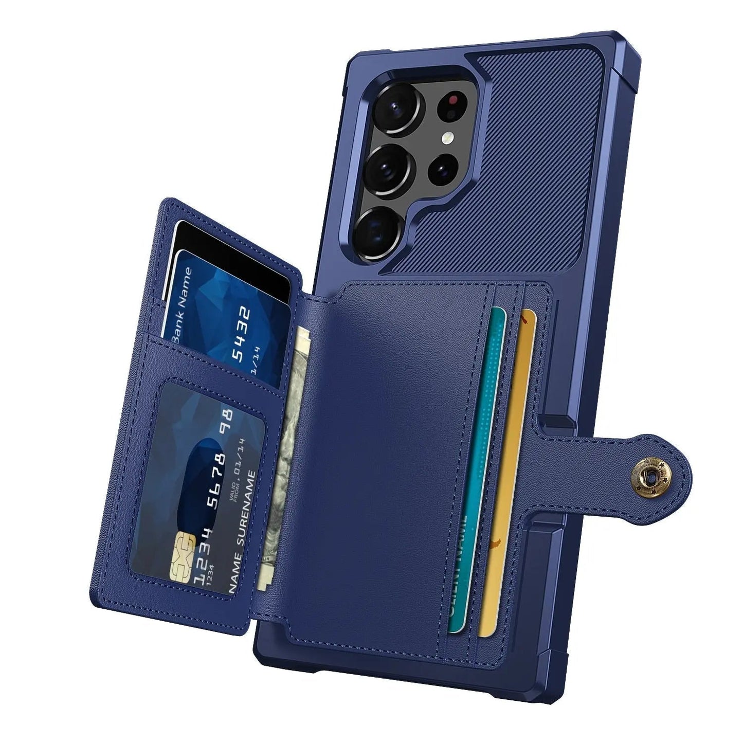 Avelena | Pinnacle Geldbörse Case Mit Kartenhalter Für Samsung Galaxy S23 Ultra