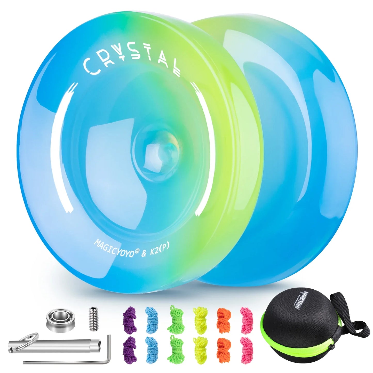 Avelena | K2 Crystal Yo-Yo - Professionell Responsiv und Uresponsiv Doppelzweck Yo-Yo