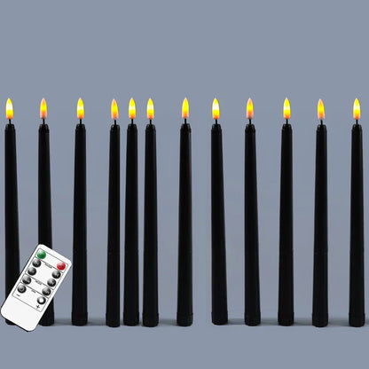 Avelena | Frendorf - Schwarze LED-Teelichter ohne Flamme mit Fernbedienung für eine unvergessliche Atmosphäre