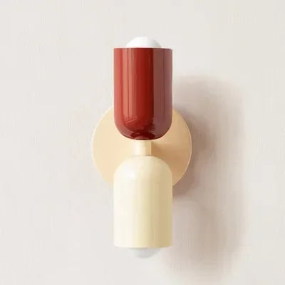 Avelena | Nordic LED Wall Lamp Modern Minimalist Cream Double Head Lights For Living Room Bedroom Besides Study Indoor Decoration Fixture