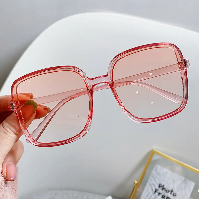 Avelena | Rechteckige Quadratische Augen Schutz Frauen Uv400 Sonnenbrille