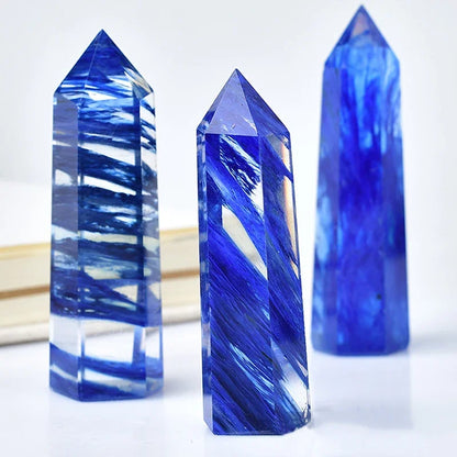 Avelena | Energora Kristall-Obelisk | Echter Naturquarz | Für Meditation & Chakra-Heilung | Spirituelles Dekoobjekt