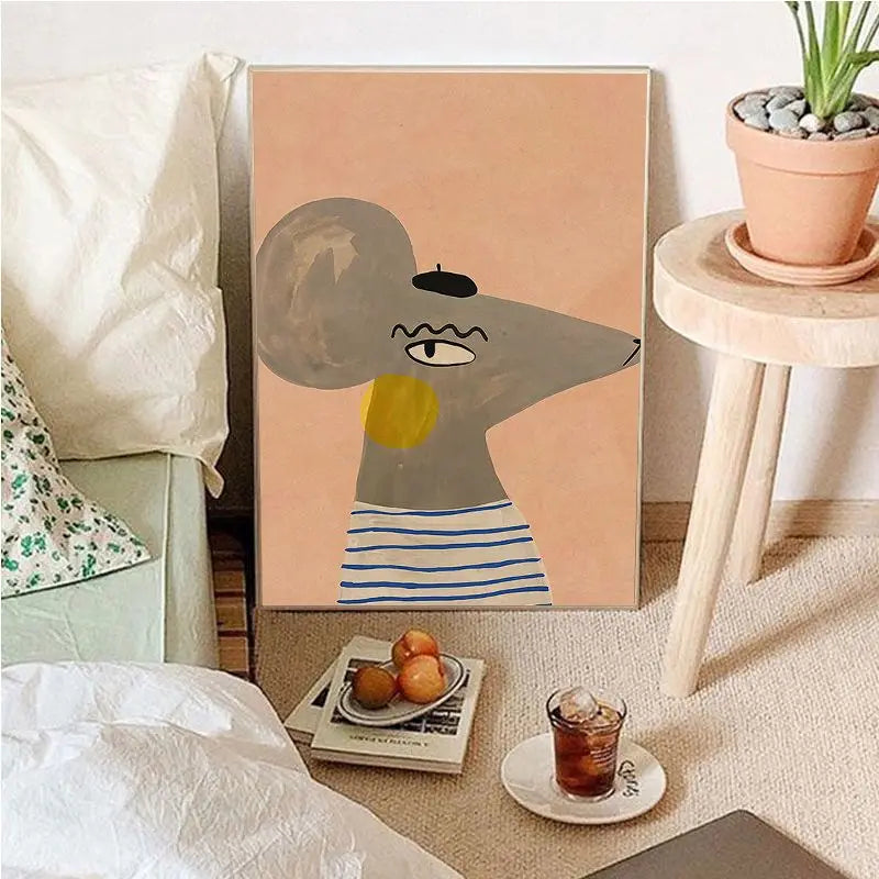 Avelena | Vintage Cartoon Leinwandkunst