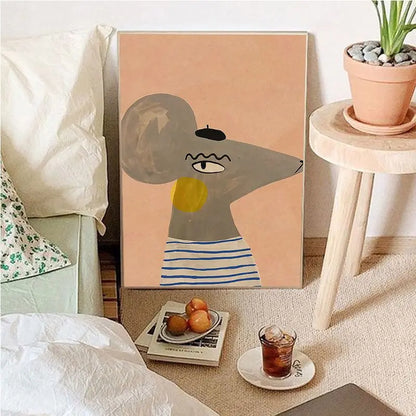 Avelena | Vintage Cartoon Leinwandkunst