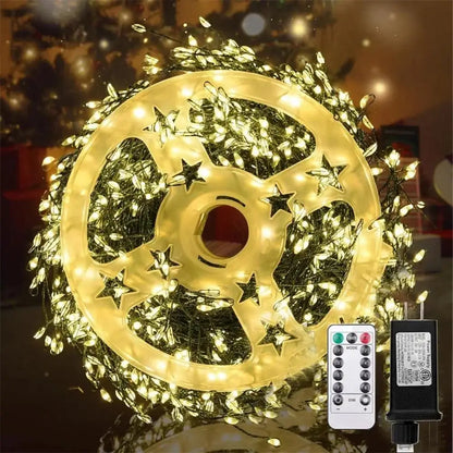Avelena | LED Feuerwerkslichterkette Ignisia | Mit Fernbedienung | 30–75 m | 900–2000 LEDs | IP65 wasserdicht | Für Weihnachten, Halloween & Feiern