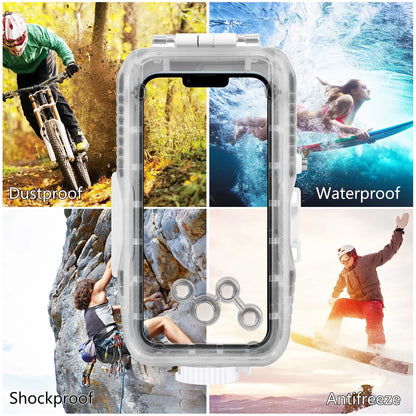 Avelena | Wasserdichtes Tauchgehäuse für iPhone mit 40 m Tiefenschutz & Touch-Control – AquaShield