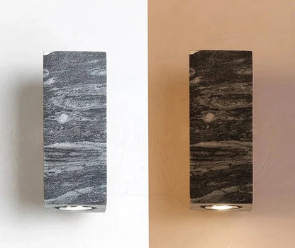 Avelena | ZenBeam – Graue Wabi-Sabi Wandleuchte für eine ruhige Atmosphäre
