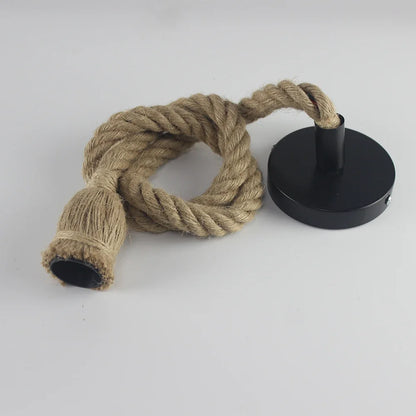 Avelena | Vintage Hanfseil Pendelleuchte