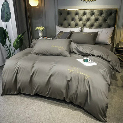 Avelena | Bettwäsche Elegante Luxe Bettbezug mit Stickdesign