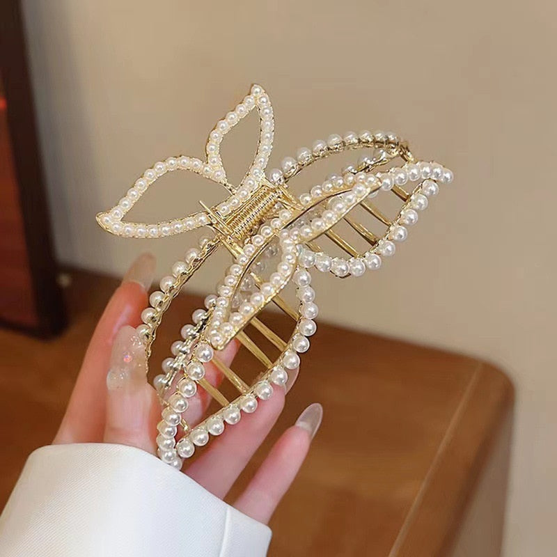 Avelena | Korea Perle Strass Haarnadel
