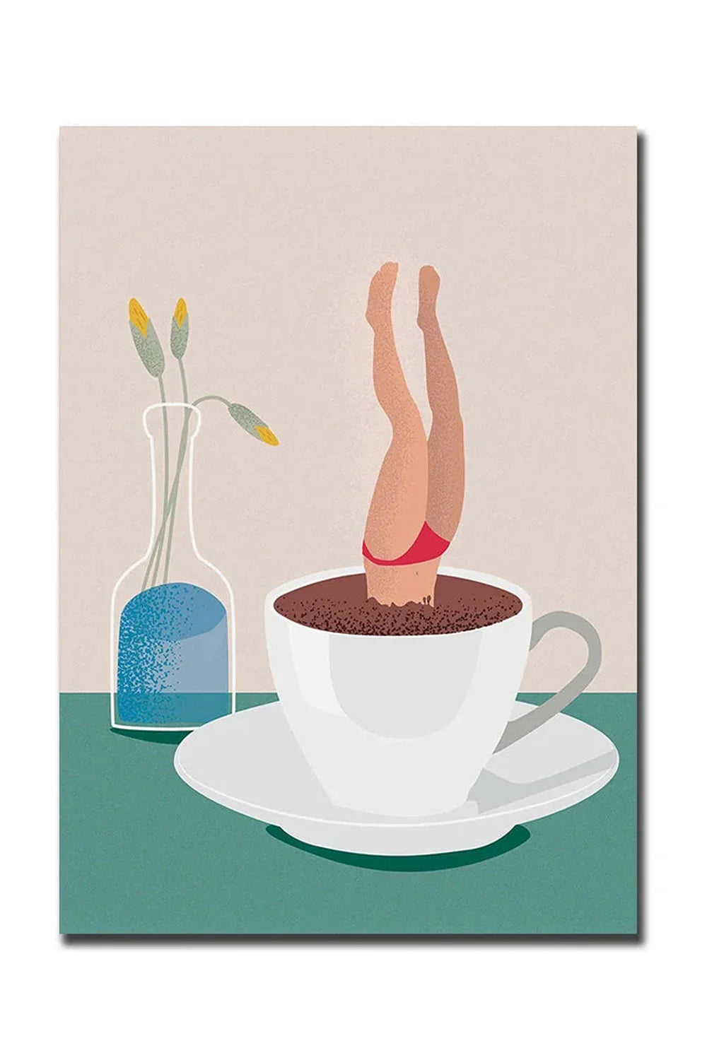 Avelena | Guten Morgen Kaffee Leinwand Poster