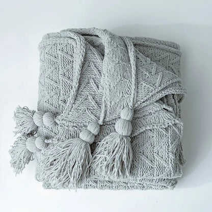 Avelena | Blanket Luxe Chenille Decke mit Herzfransen