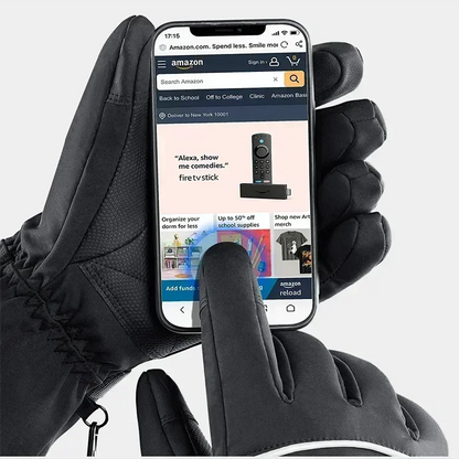 Avelena | Heizbare Motorradhandschuhe mit Aufladung - Wasserdichte Thermische Touchscreen Ski- und Motorradausrüstung
