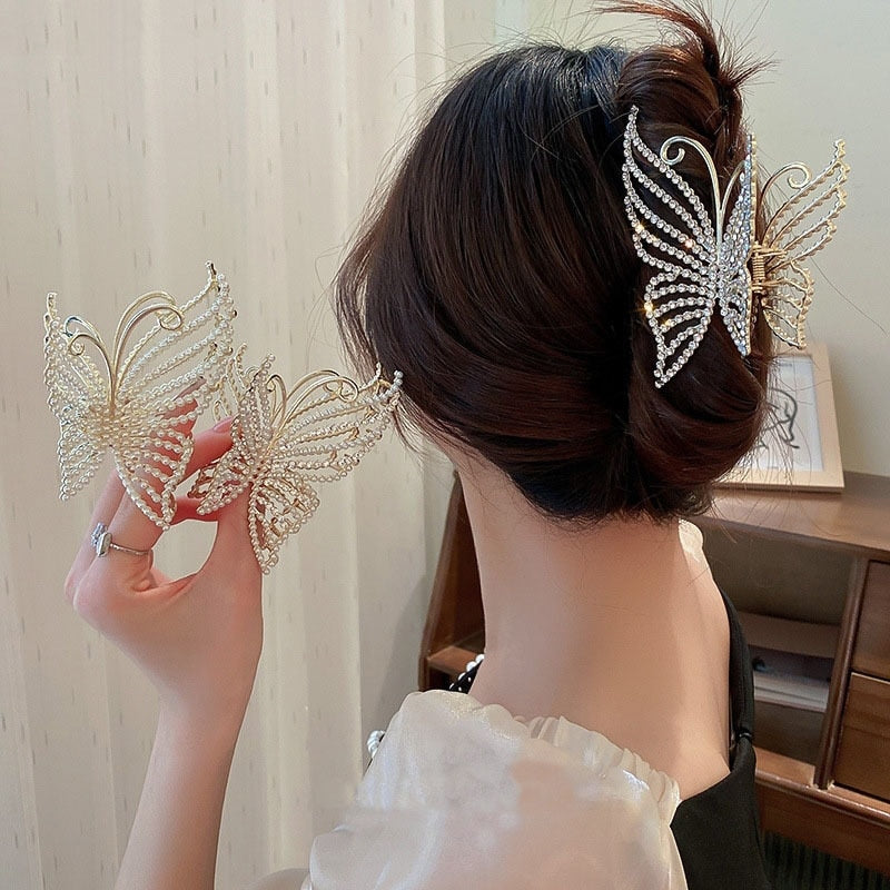 Avelena | Korea Perle Strass Haarnadel