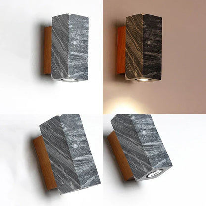 Avelena | ZenBeam – Graue Wabi-Sabi Wandleuchte für eine ruhige Atmosphäre
