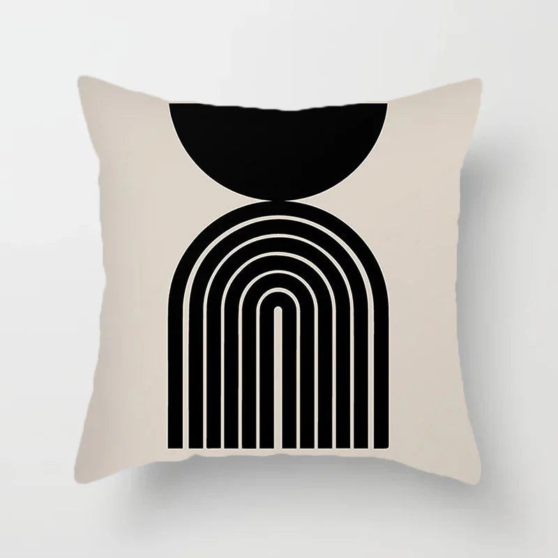 Avelena | Moderne Kunst Abstraktes Muster Dekokissenbezüge Kreative Linien Sofa Stuhl Kissenbezüge Wurfkissenbezüge Home Office Dekor