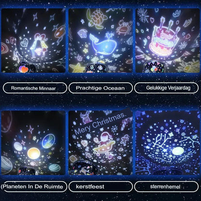 Avelena | Sternenhimmel Projektorlampe für Kinder - Magisches Nachtlicht