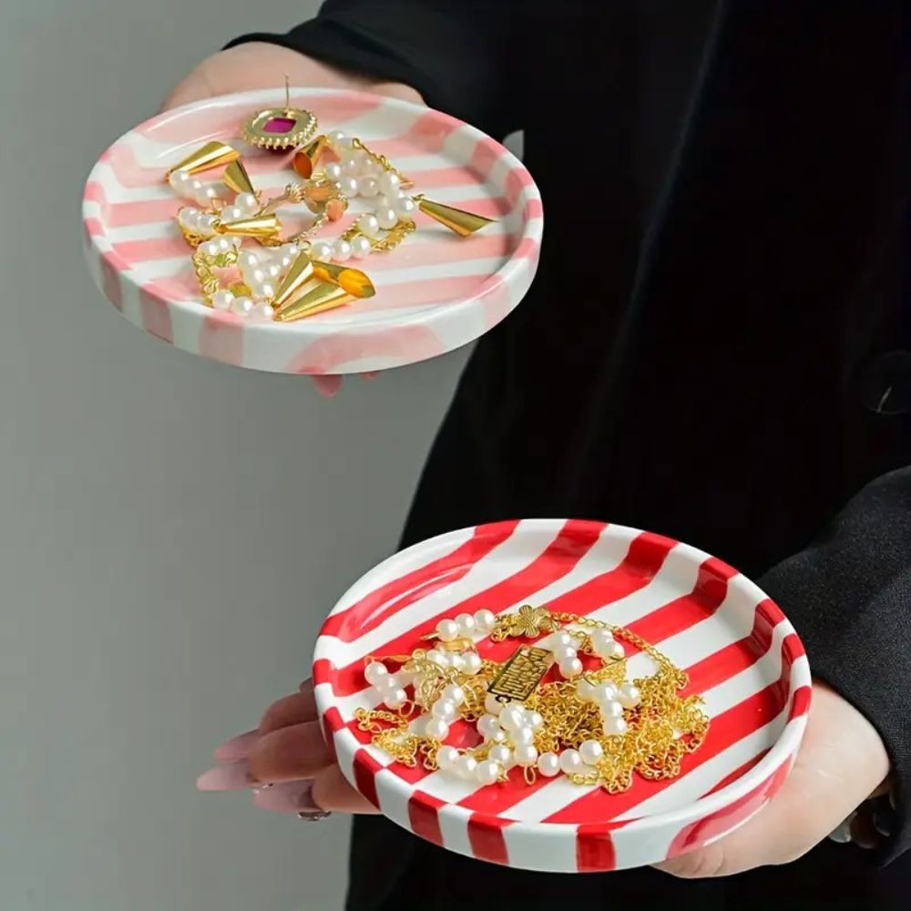 Avelena | Silva Keramische Streifen Schmuckschale