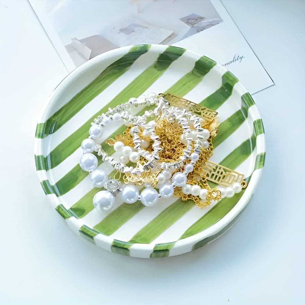 Avelena | Silva Keramische Streifen Schmuckschale