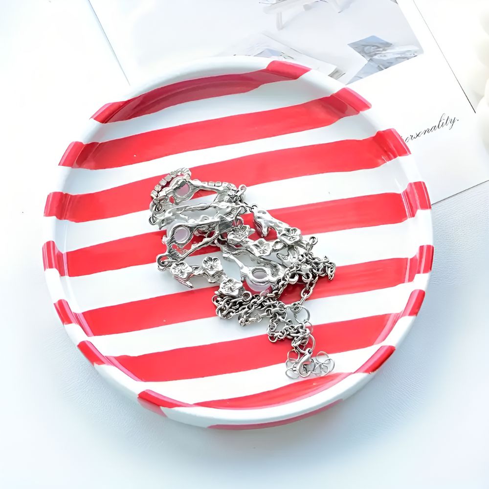 Avelena | Silva Keramische Streifen Schmuckschale