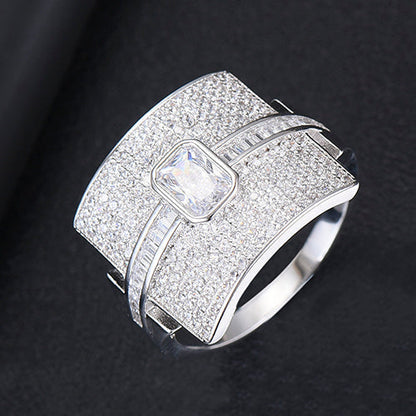 Avelena | Damen Stapelring | Luxus Design | Cubic Zirkonia | Verlobungs- & Statement-Ring