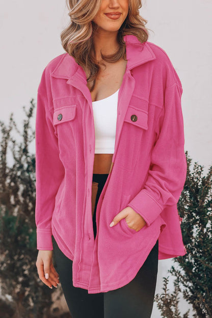 Avelena | Einreiher Shacket mit Taschen