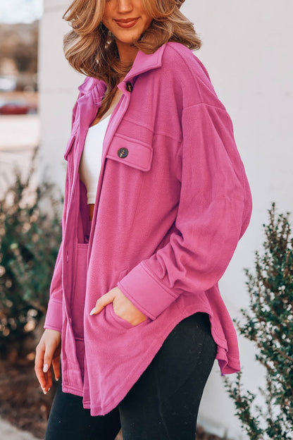 Avelena | Einreiher Shacket mit Taschen