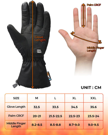 Avelena | Thermisch beheizte Handschuhe | Wasserdichte wiederaufladbare Winterhandschuhe