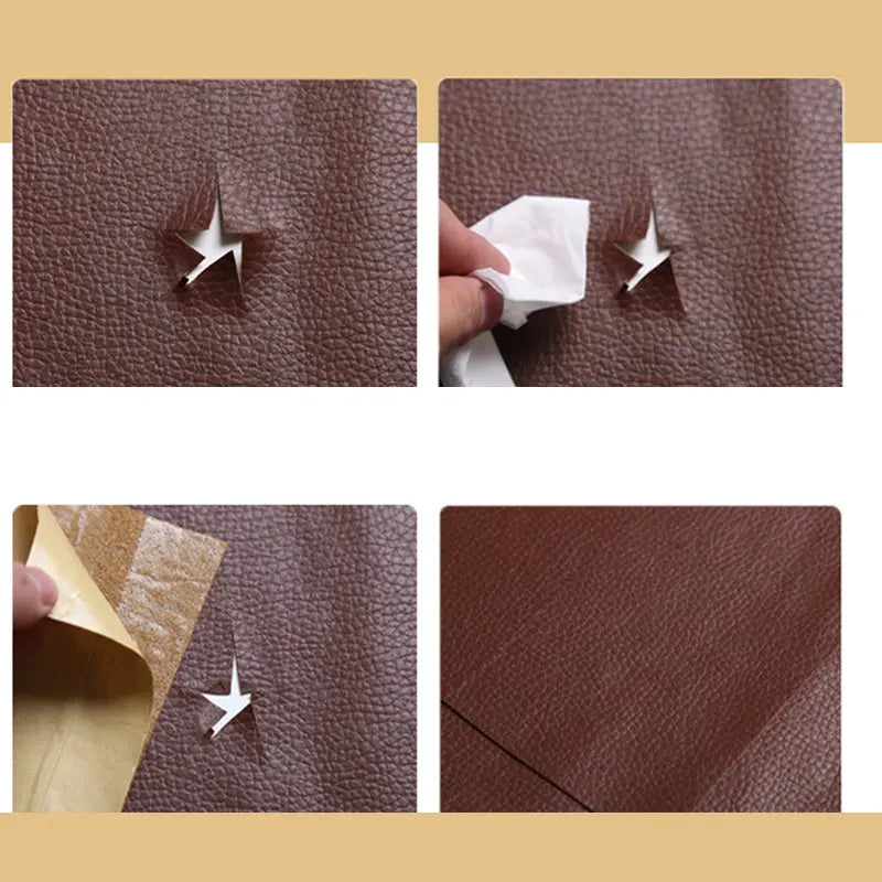 Avelena | Selbstklebender Patch für Lederreparatur – Strapazierfähig, Wasserdicht und Zuschneidbar Pu-Leder, Perfekt für Sofa, Möbel, Autositze