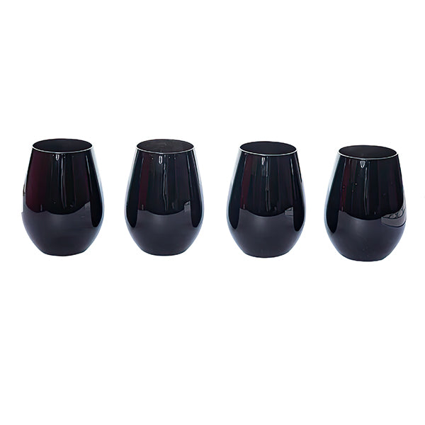 Avelena | Skelett Weinglas Ohne Stiel, Set mit 4