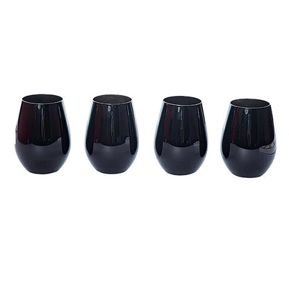 Avelena | Skelett Weinglas Ohne Stiel, Set mit 4