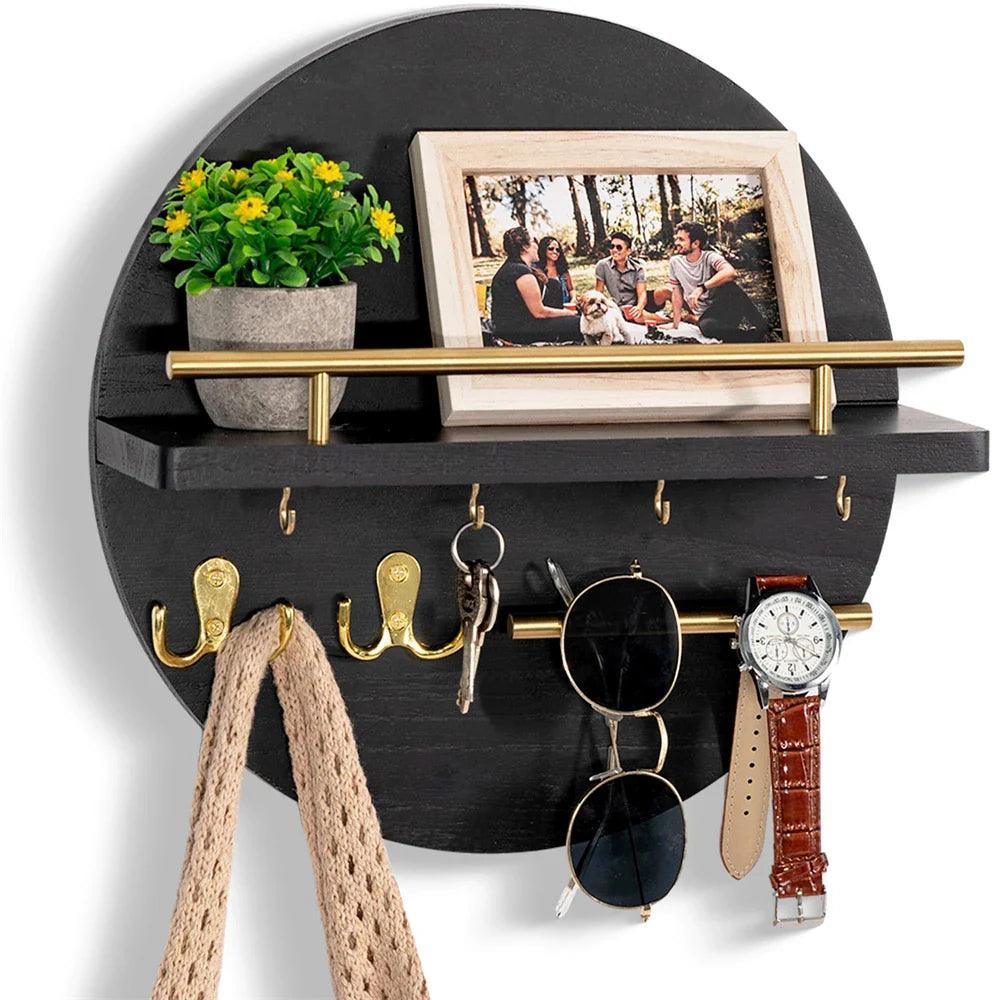 Avelena | EcoKey Holz Wand Schlüsselhalter – Nachhaltiges Design & Minimalistische Wohnorganisation