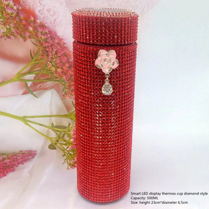 Avelena | Smart Bottle Thermos I Smarte Temperaturanzeige Zirkonia Vakuumflasche 500 ML