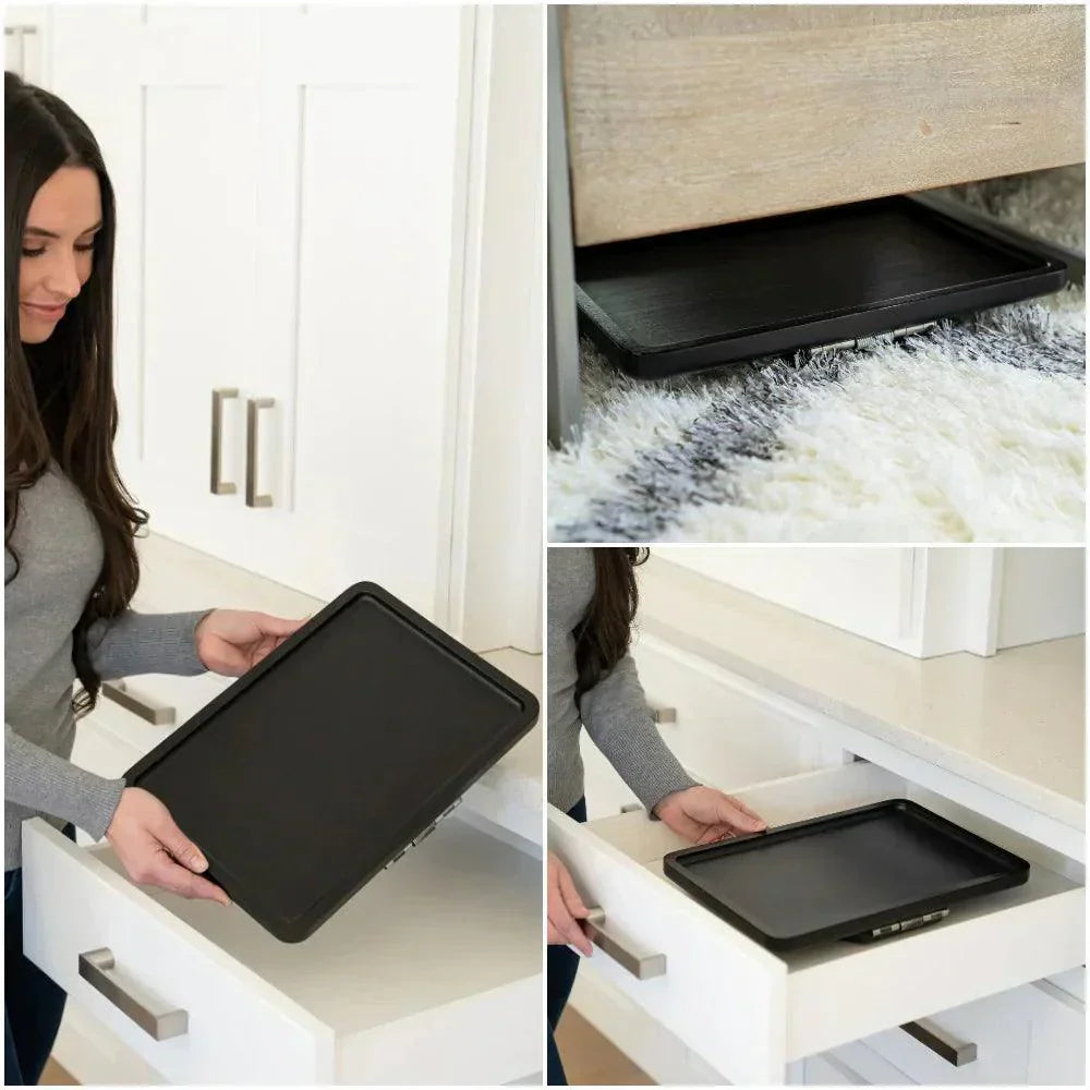 Avelena | SofaMate – Verstellbarer Sofaarmablagetisch für Getränke, Snacks und Fernbedienung Aufbewahrung