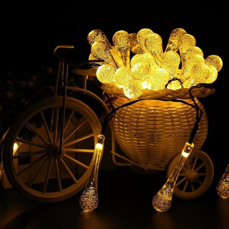 Avelena | Solar Wassertropfen Lichterkette