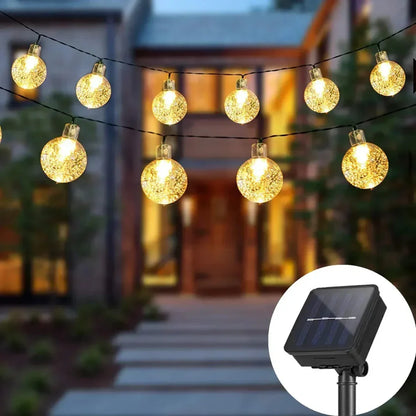 Avelena | Solaria Outdoor Solar Fairy Lights – Wasserdichte LED Gartenlichterkette (9,5 m)