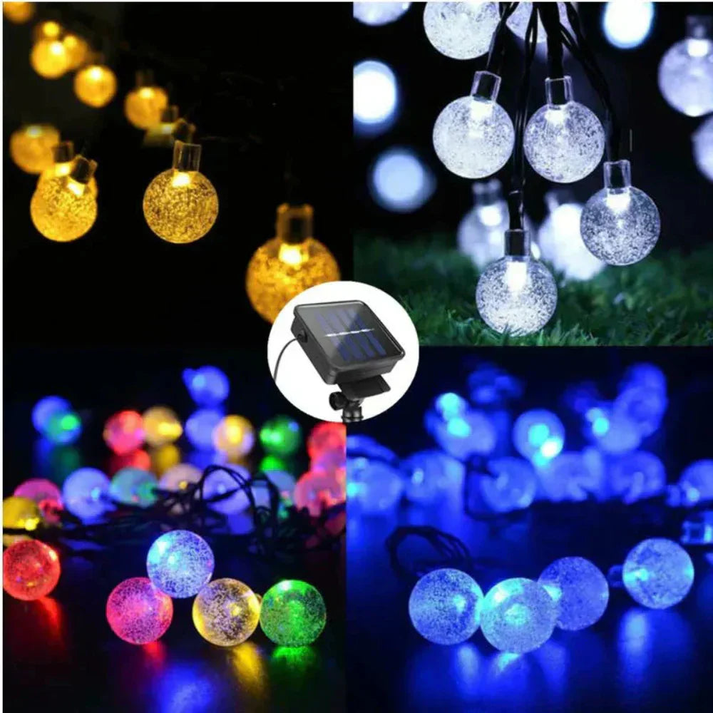 Avelena | Solaria Outdoor Solar Fairy Lights – Wasserdichte LED Gartenlichterkette (9,5 m)